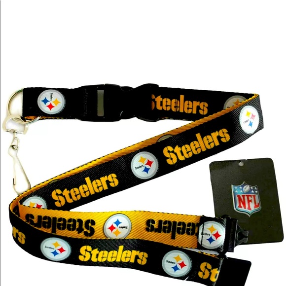 Steelers Double Sided Lanyard - Picture 1 of 3